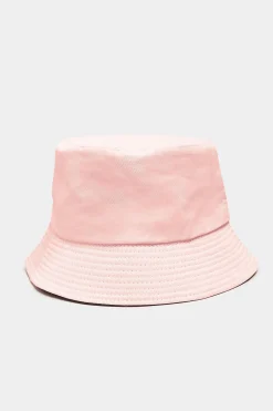 Yours Yours Pink & Black Reversible Bucket Hat