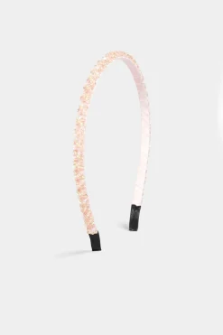 Yours Yours Pink Beaded Thin Headband
