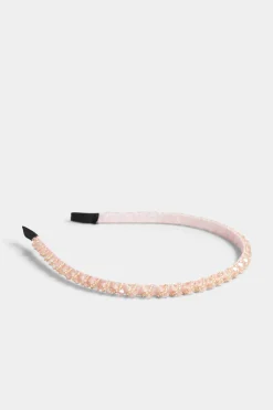 Yours Yours Pink Beaded Thin Headband