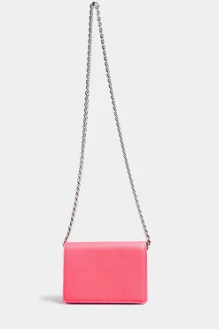 Yours Yours Pink Chunky Chain Crossbody Bag