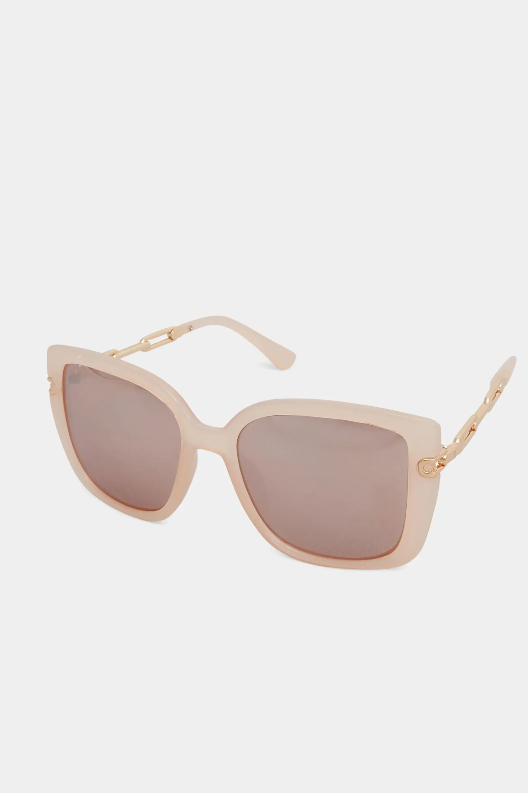 Yours Yours Pink Oversized Chain Arm Sunglasses
