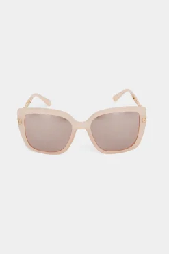 Yours Yours Pink Oversized Chain Arm Sunglasses
