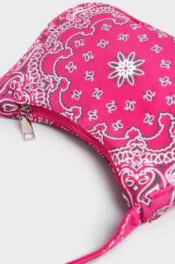 Yours Yours Pink Paisley Print Shoulder Bag