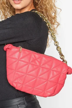 Yours Yours Pink Quilted Shoulder Bag