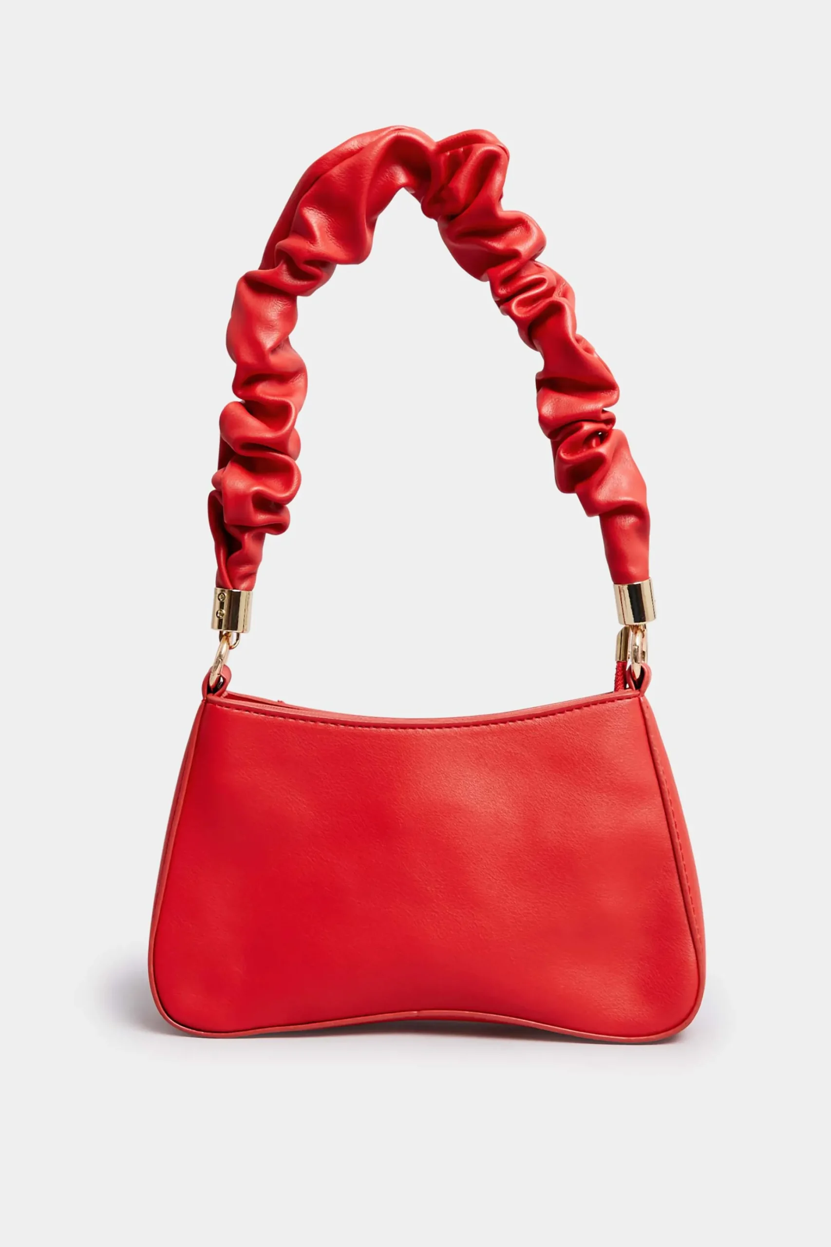 Yours Yours Red Ruched Handle Bag