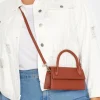 Yours Yours Rust Orange Top Handle Crossbody Bag
