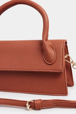 Yours Yours Rust Orange Top Handle Crossbody Bag