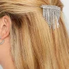 Yours Yours Silver Diamante Tassel Hairslide
