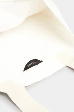 Yours Yours White Canvas Tote Bag