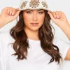 Yours Yours White Crochet Contrast Edge Bucket Hat