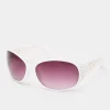 Yours Yours White Filigree Sunglasses