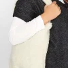 Yours Yours White Shearling Teddy Tote Bag